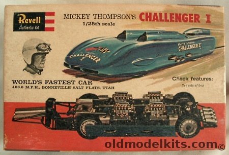 Revell 1/25 Mickey Thompson's Challenger I World's Fastest Car 406.6 MPH, H1281-198 plastic model kit